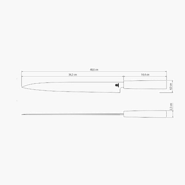 Tramontina  13 inches Yanagiba Knife 48.6 cm Blade with High Precision